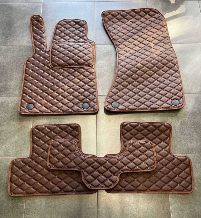 Коврики із екошкіри для Ауді\ Audi Q5\ Q3\ Q7 \ Q8 \ e-tron \ еко кожа
