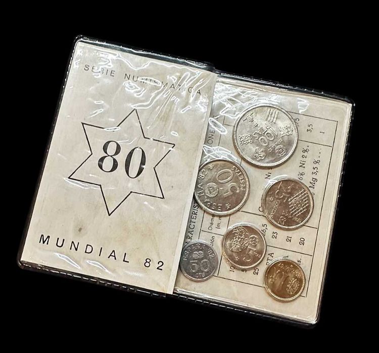 Série Numismática - 6 Moedas - 1982 - Espanha - Mundial de Futebol