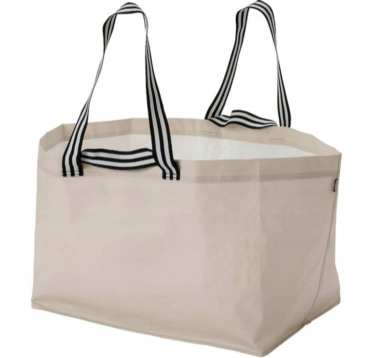 1zł Wysyłka Duża Torba beżowa 71L Ikea Mocna I Trwała NOWA