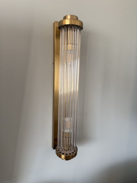 2x Lampa ścienna kinkiet kolumna modern glamour elegant money kryształ prism