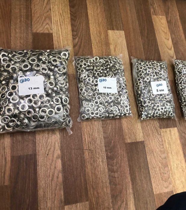 люверсы никелированный для тента баннера пвх 6 мм 8 10