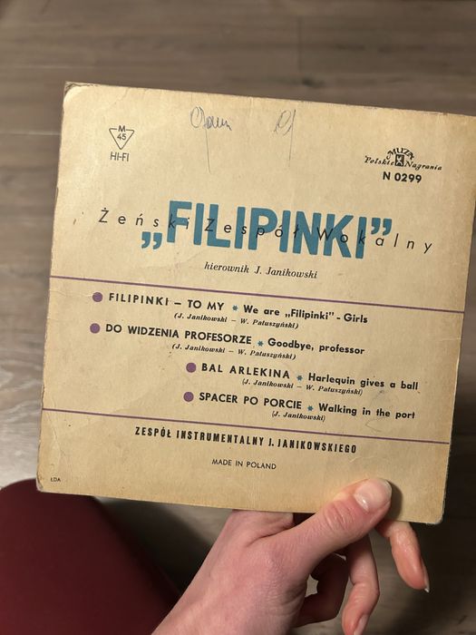 Filipinki płyta winylowa winyl grupa żeńska retro mala plyta