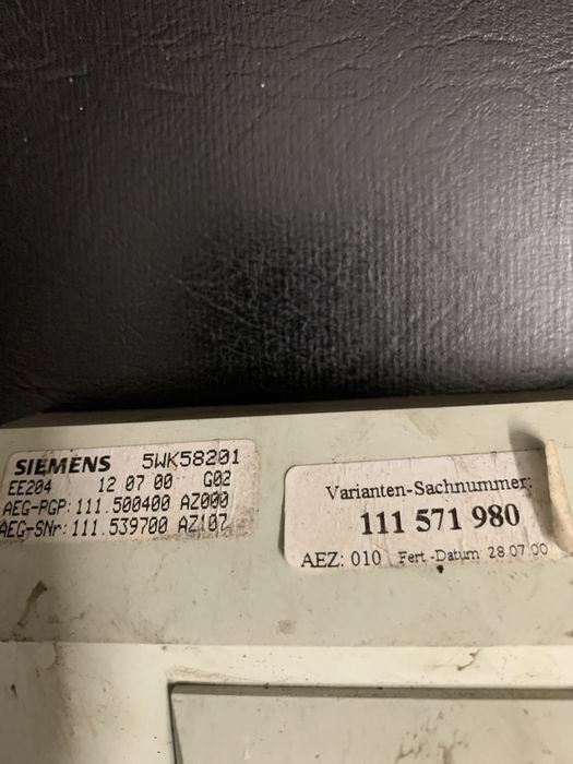 Control AEG Favorit 407000W 5wk58201