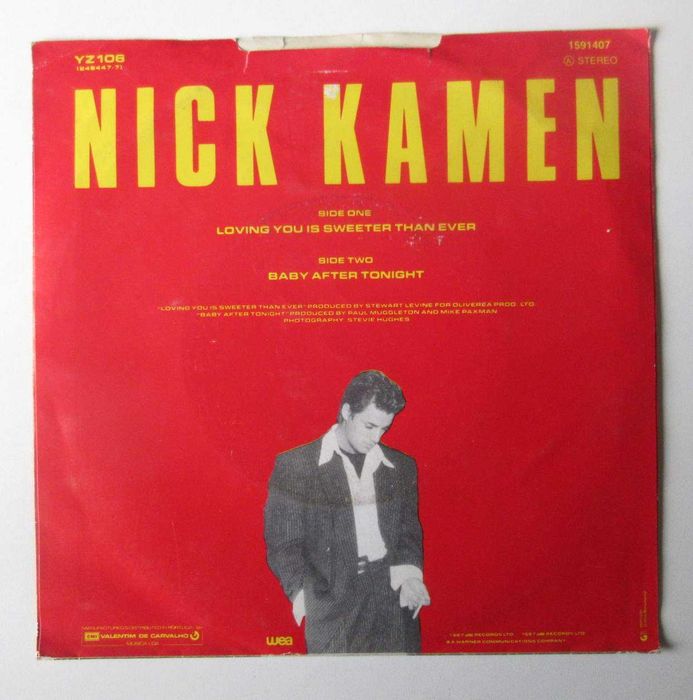 NICK KAMEN - Loving You Is Sweeter Than Ever (SINGLE)