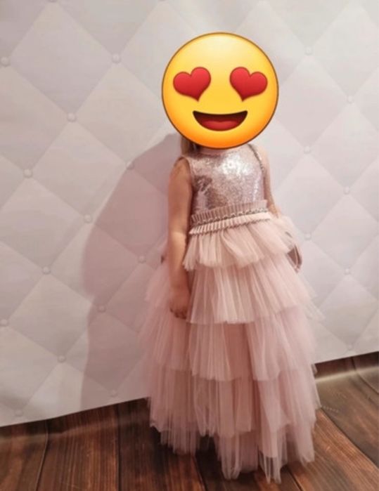 Sukienka balowa dla dziewczynki 116 cm tiul