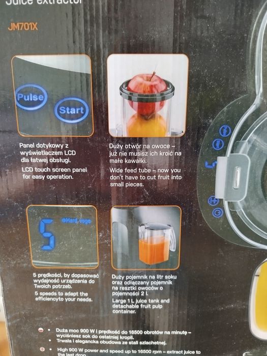 Sokowirówka Götze & Jensen JM701X Inox