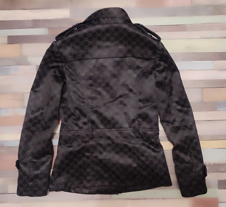 Trencz damski czarny Gucci