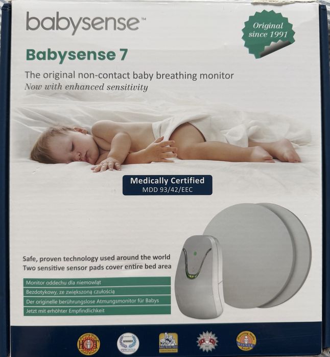 Monitor oddechu Babysense 7 – stan jak nowy