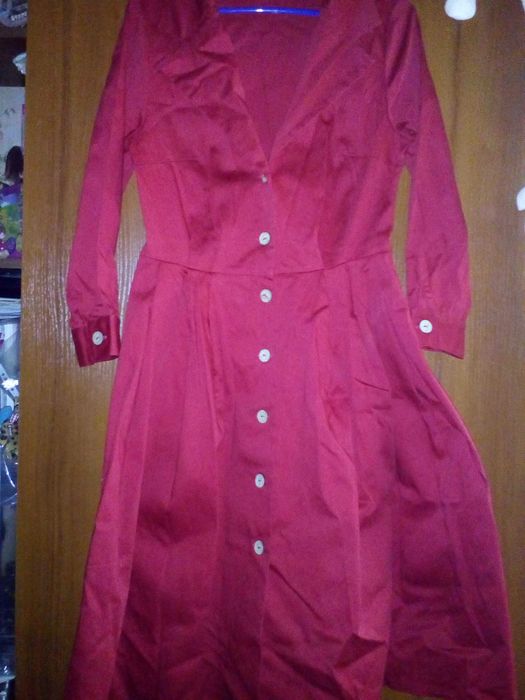 Cукня червона котон