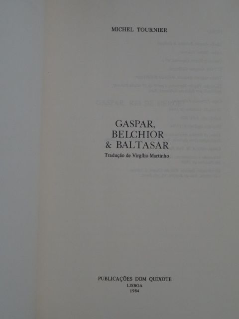 Michel Tournier - Vários Livros