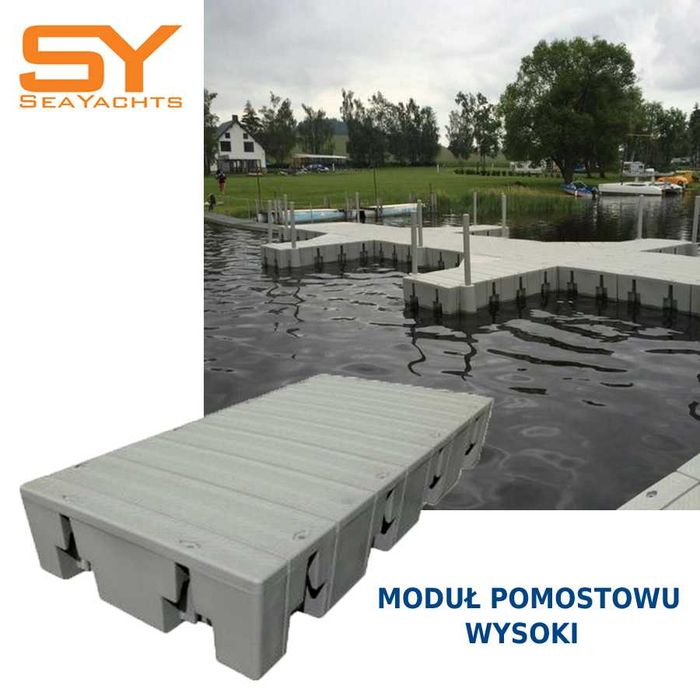POMOST PŁYWAJĄCY MODUŁOWY 18m2, Platforma pływająca 5x3,6m