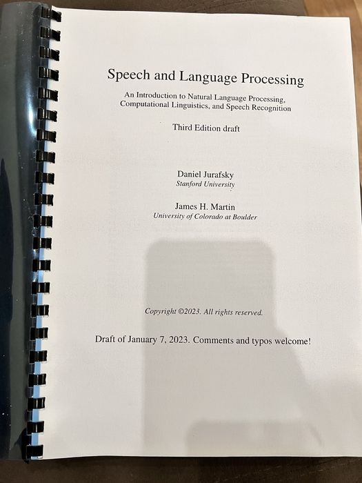 Speech and Language Processing