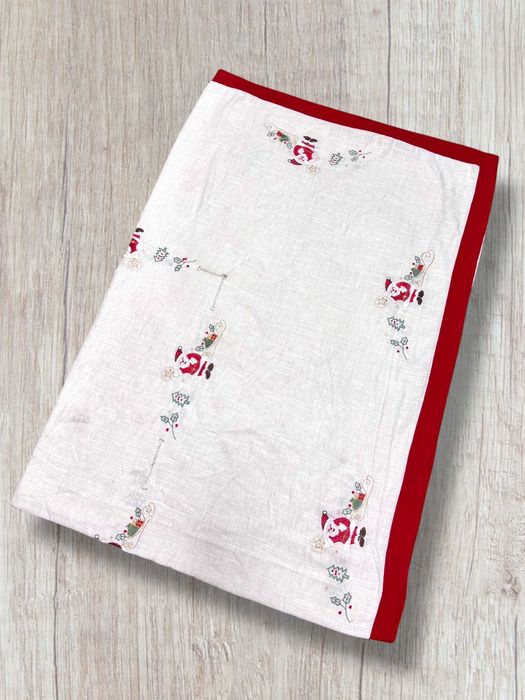 Toalha de Mesa de Natal (55% linho 45% algodão) - 2,5x1,70m