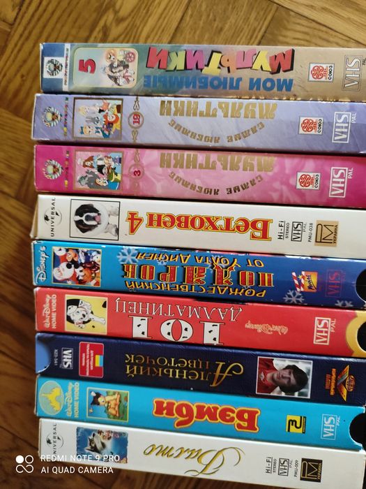 Видеокассеты мультики VHS