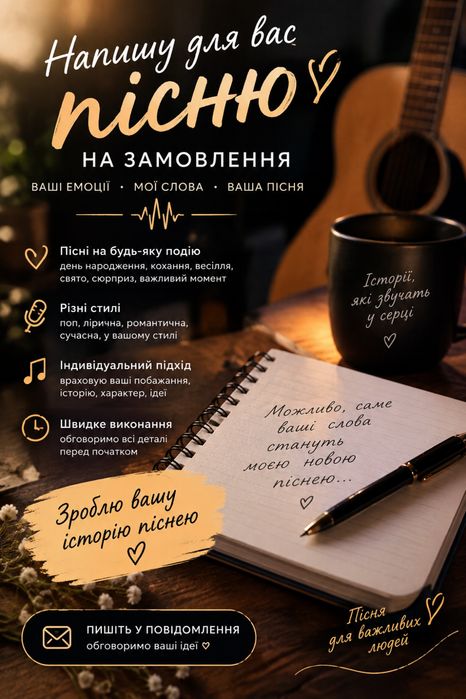 ПІСНЯ на замовлення