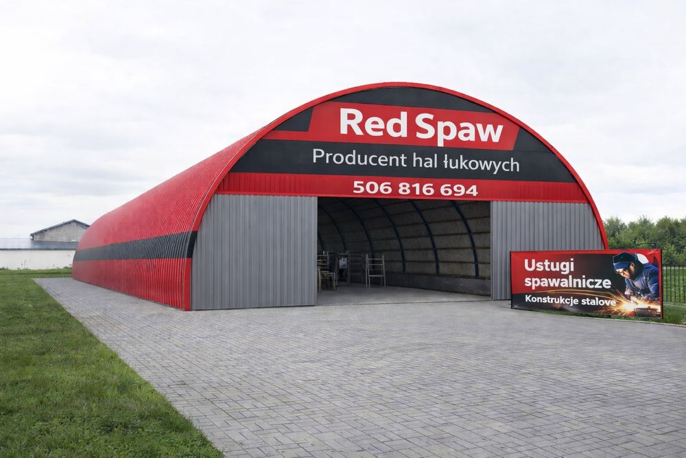 Hala łukowa stalowa  Rolnicza, Magazynowa, Kurnik Producent
