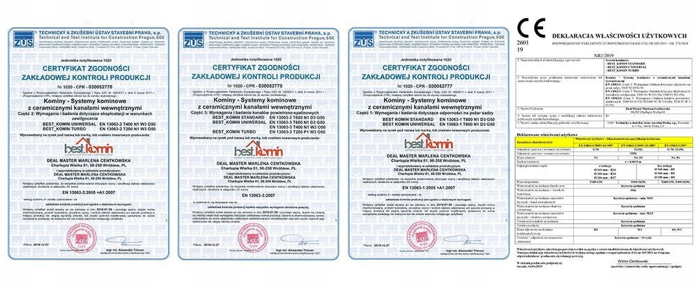 Komin Systemowy Ceramiczny 8 m KW3 200 BKU PREMIUM Dostawa gratis