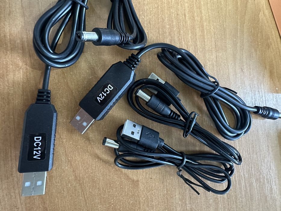 Кабель для роутера від Павербанка 5V ,9V, 12V