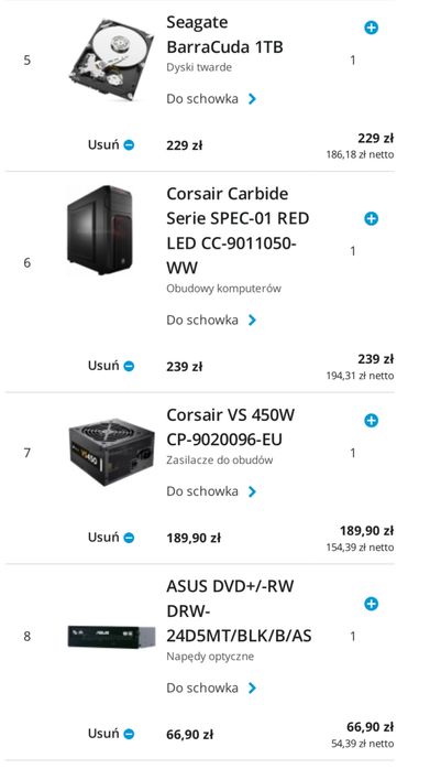 Komputer stacjonarny i5-6500 / GTX 1060 / 16GB RAM / 1TB HDD / Win 10