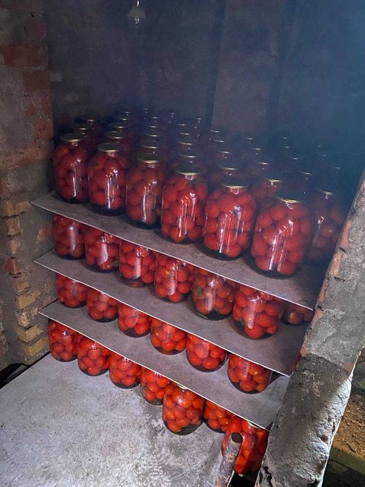 Помідори консервовані домашні/ Помидоры консервированные домашние
