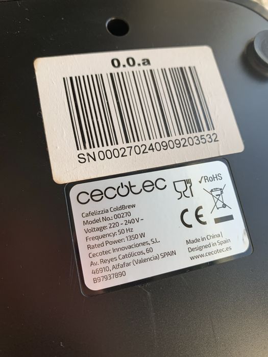 Cecotec Cafelizzia ColdBrew