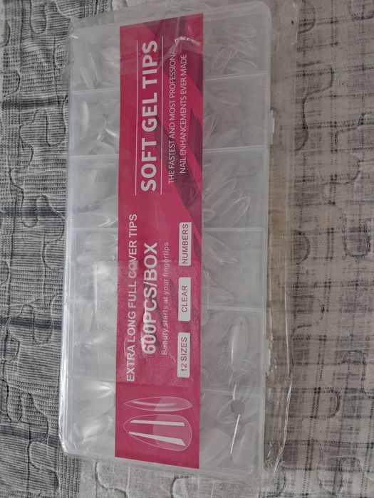 Tipsy 600 sztuk 12 rozmiarów salon urody