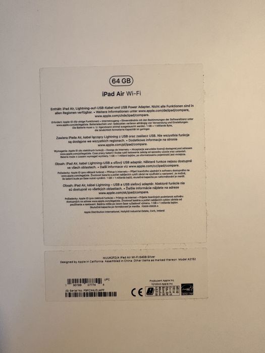 iPad Air (3. generacji, 2019), 64GB, Wi-Fi, Silver