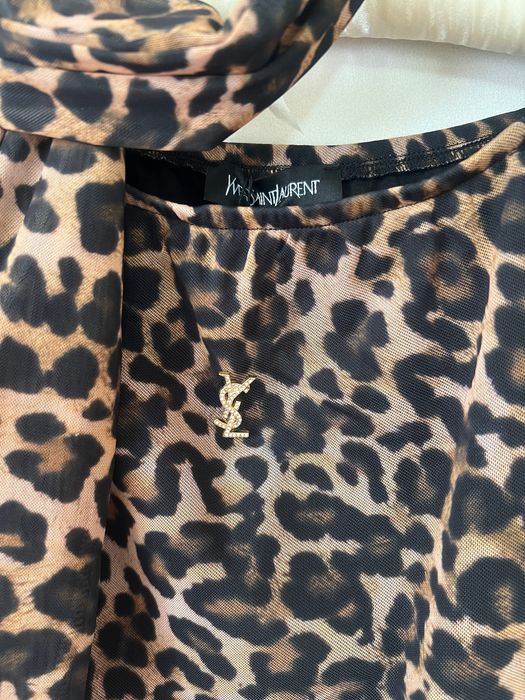 Bluzka w panterkę Yves Saint Laurent