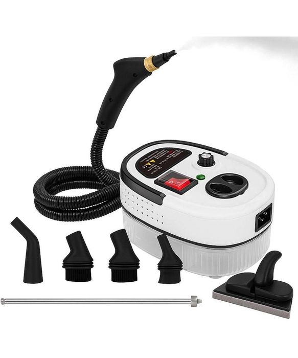 Портативний пароочисник для дому, 2500 Вт, 1,2 л + 7 насадок