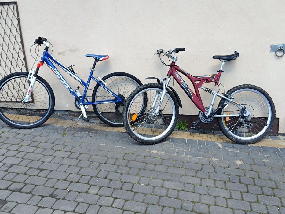 Rower dwa rowery miejski i cross