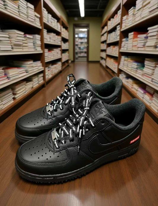 Air Force 1 07 Supreme czarny