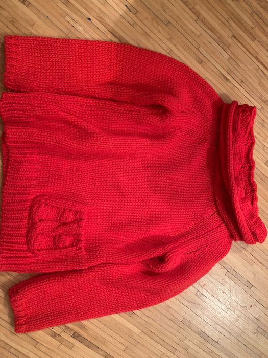 Sweter, HM, H&M, czerwony, 104 cm