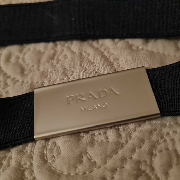 Pasek po opakowaniu Prada Milano granatowy elastyczny