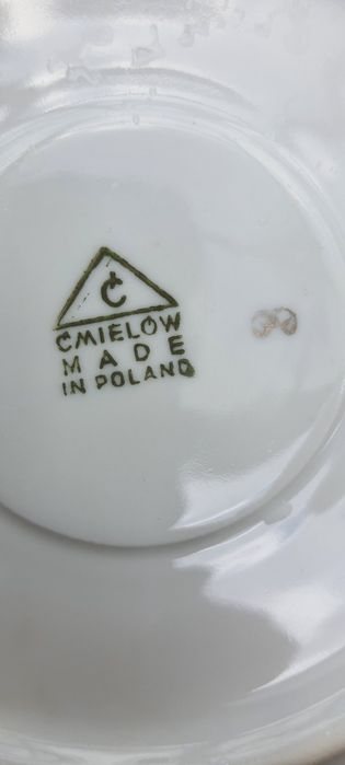 Porcelana Ćmielów serwis do herbaty na 3 osoby
