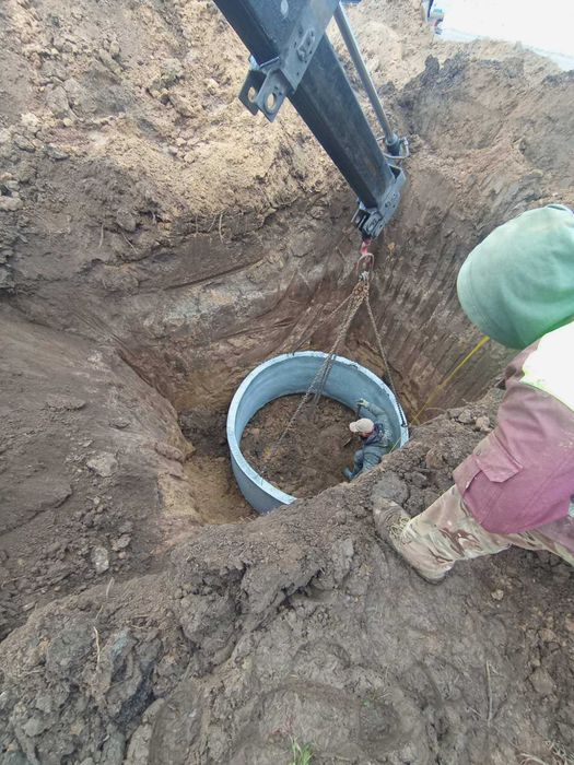 Септик під ключ за ДЕНЬ!Копка траншей,Канализация подвод в будинок