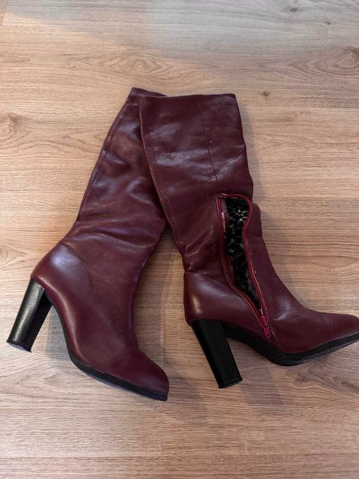 Сапожки шкіряні   повномірний 38 .5 на 25см