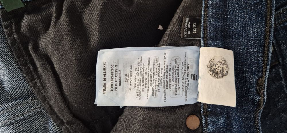 Spodnie jeansy g-star raw