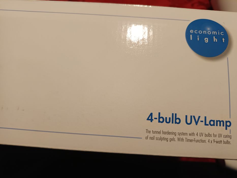 4  bulb  UV Lamp para secar unhas gel e verniz gel