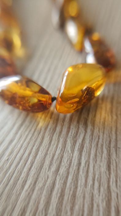 Korale z bursztynem baltyckim amber 46cm