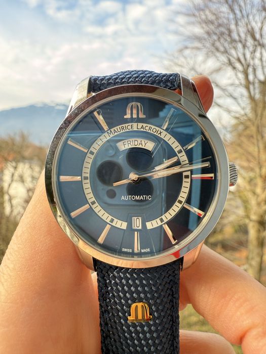 Maurice Lacroix Pontos Day Date 41mm Blue - нові, повний комплект