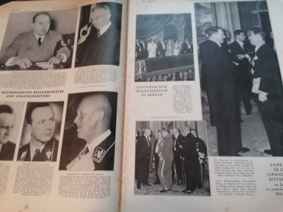 Duas interessantes revistas ilustradas NAZIS - JB. 1937 e 1941