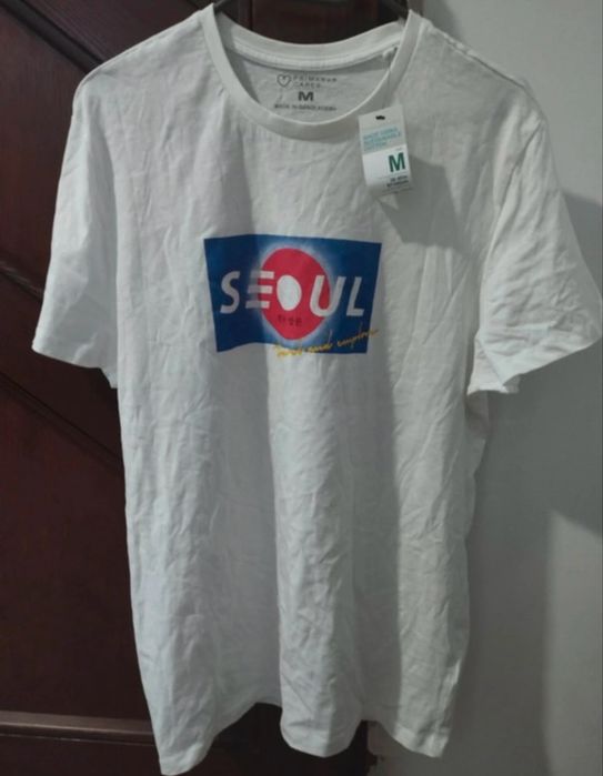 Biały T-shirt z nadrukiem Primark