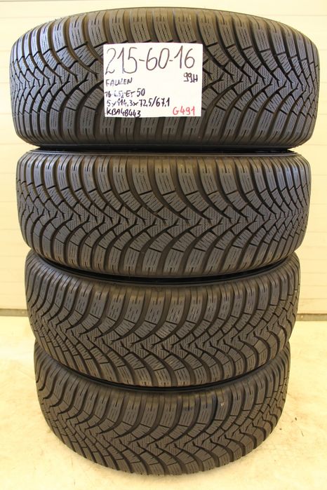 opony zimowe falken eurowinter hs01 215 60 16 99h jak nowe