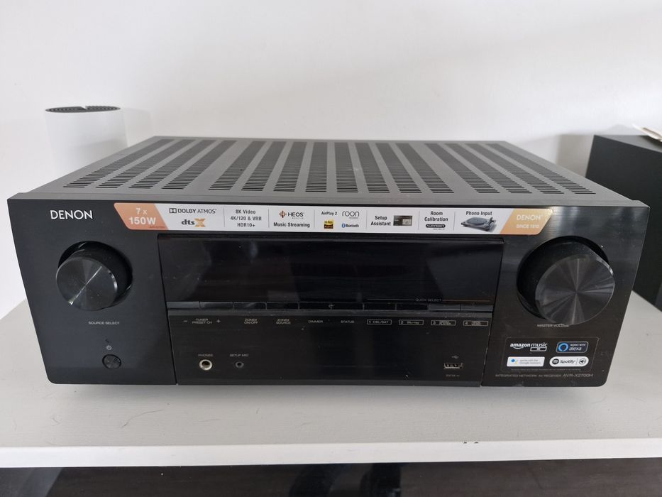 Amplituner Denon AVR-X2700H atmos, 8k, heos, earc, wifi