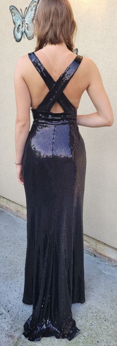 Suknia długa z cekinów, bal, wesele, studniówka Sixth Sense XS S 34 36