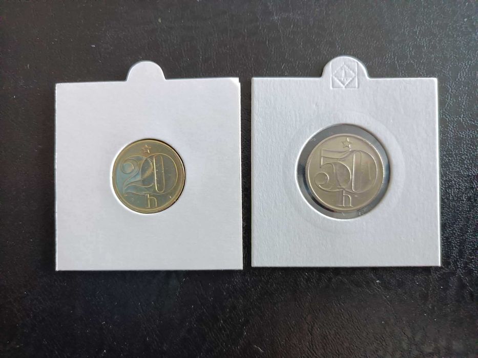 Monety kolekcjonerskie Czechosłowacja 20 i 50 halerzy 1979