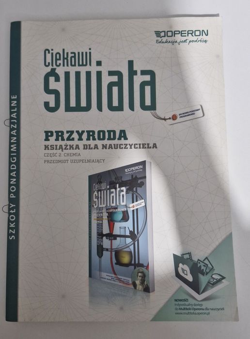 Chemia, książka nauczyciela - sprawdziany, Ciekawi Świata, OPERON
