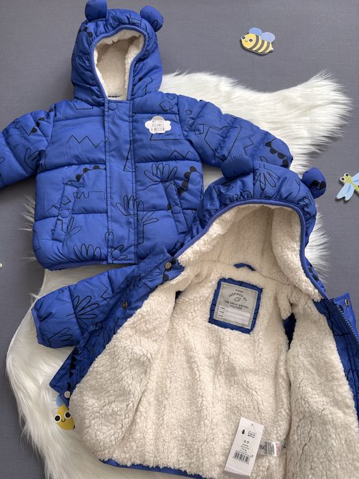Дитяча тепла куртка з вушками
