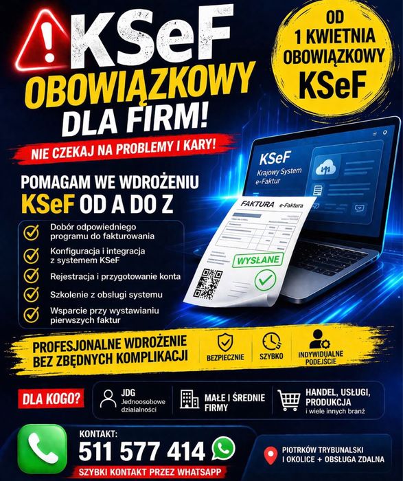 KSeF wdrożenie dla firm, konfiguracja, szkolenie