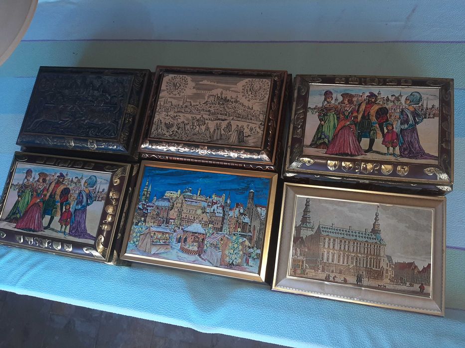 Varias caixas metálicas grandes antigas Vintage